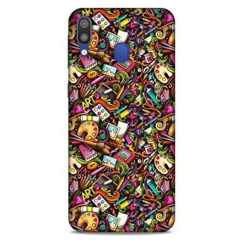 Graffitix (18) Desenli Silikon Kapak Samsung Galaxy M20 Kılıf