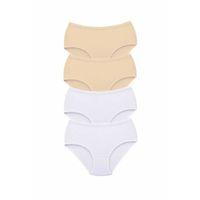 4 Adet Tutku Kadın Yüksek Bel Bato Kalın Lastik Külot S9