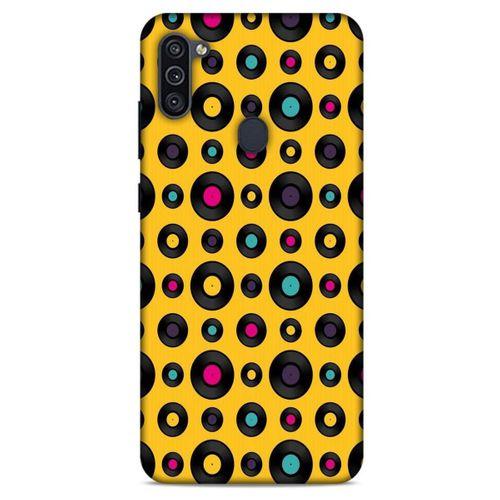 Retro (42) Desen Rugged Armor Kılıf Renkli Samsung Galaxy M11 Kılıf