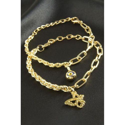 Nazar Burgulu Zincir Bileklik