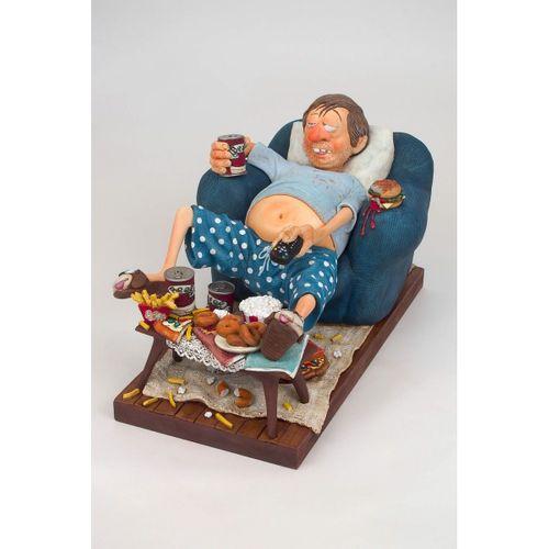 Forchino TV İzleyici Büyük-The Couch Potato-Sertifikalı Özel Koleksiyon-38*23*20 CM-FO85506