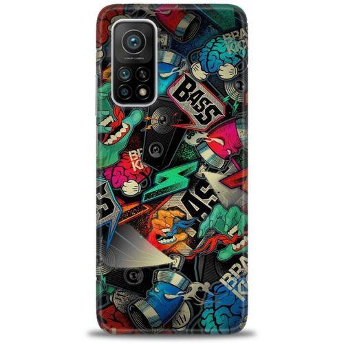 Xiaomi Mi 10T Pro Kılıf HD Baskılı Kılıf - Bass + Tam Ekran Koruyucu