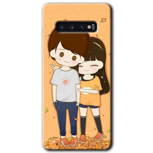 Galaxy S10 Kılıf HD Desen Baskılı Arka Kapak - Şıpsevdi Çift