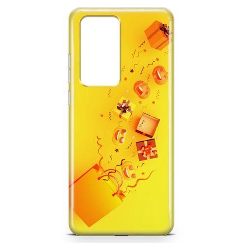 Huawei P40 Pro Kılıf Alışveriş Çantası Arka Kapak Koruma Desenli Full Koruyucu