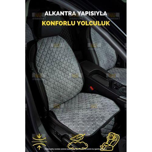 Araba Terletmez Kumaş Otomobil Koltuk Minderi Takımı 7 Parça Full-Alkantra