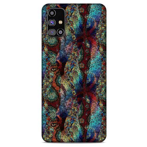 Samsung Galaxy M31s Kılıf Baskılı Özel Seri Taşlı (43) Thin Fit Kılıf