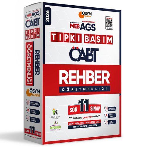 2026 MEB-AGS ÖABT Rehber Öğretmenliği ÖSYM Tıpkı Basım 11’li Deneme Paketi Dijital Cevaplı