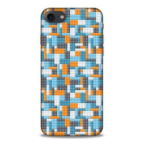 Lopard Apple Iphone 7 Uyumlu Kılıf BloX (43) Thin Fit Kılıf Turuncu Beyaz