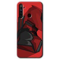 Huawei P40 Lite E Kılıf Baskılı Kapak - DeadPool + 5D Tam Kaplayan Cam