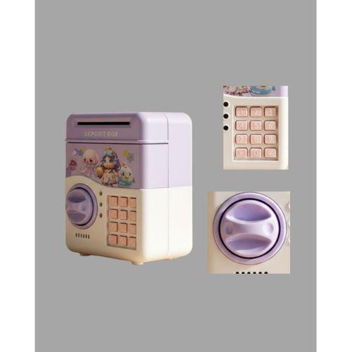 Elektronik Şifreli ATM Görünümlü Çocuk Kumbarası Mor