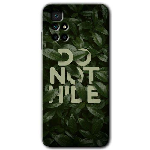 MRCİLETİSİM Xiaomi Redmi 10 Kılıf HD Desen Baskılı Arka Kapak + Temperli Cam - Do Not Hide