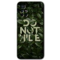 MRCİLETİSİM Xiaomi Redmi 10 Kılıf HD Desen Baskılı Arka Kapak + Temperli Cam - Do Not Hide