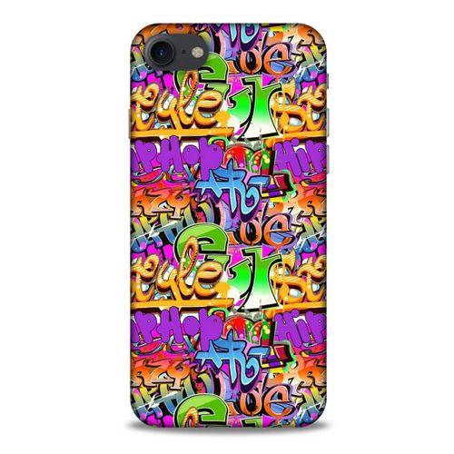 Graffitix (14) Desenli Silikon Kapak Apple Iphone 8 Kılıf