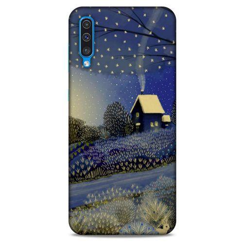 Samsung Galaxy A50 Kılıf Snowix (42) Rugged Armor Kılıf Gold Lacivert