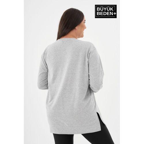 Kadın Tunik Büyük Beden  Sweatshırt SPR26BTK950