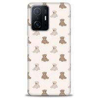 Xiaomi Mi 11T Pro Kılıf HD Baskılı Kılıf - Ayıcıklar + Tam Ekran Koruyucu