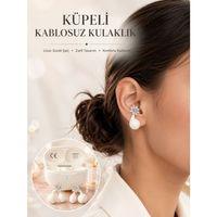 Bluetooth Bağlantılı Küpeli Kablosuz Kulaklık Uzun Pil Ömrü