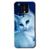 Potkal Hediye Fabrikası Tecno Camon 16 Kılıf HD Desen Baskılı Arka Kapak - Cat Glance
