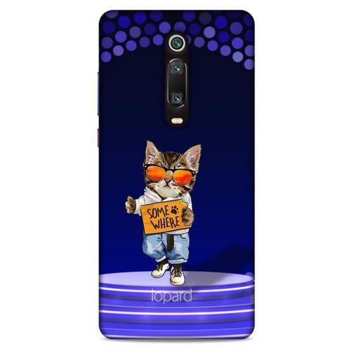 Xiaomi Redmi K20 Kılıf FunnyMaX (42) Rugged Armor Kılıf Kedili Mor