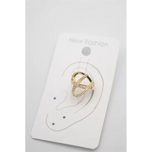 Taşlı Kıkırdak Küpe - Altın