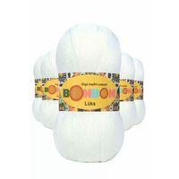 5 Adet Lüks Patik İpi Yünü Beyaz 98200