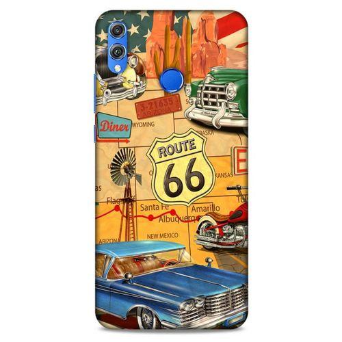 Retro (20) Desen Koruyucu Kılıf Renkli Huawei Honor 8x Kılıf