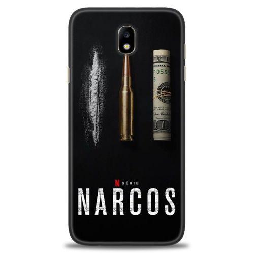 Samsung Galaxy J7 Pro / J730 Kılıf HD Baskılı Kılıf - Narcos + Tam Ekran Koruyucu