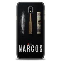 Samsung Galaxy J7 Pro / J730 Kılıf HD Baskılı Kılıf - Narcos + Tam Ekran Koruyucu