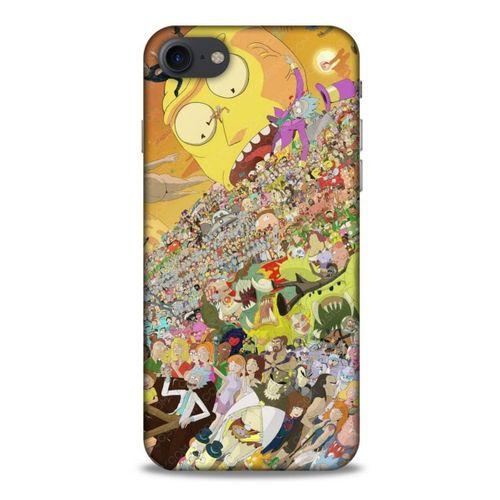 Apple Iphone 8 Uyumlu Kılıf Rick And Morty (37) Silicone Cover Slick Morty