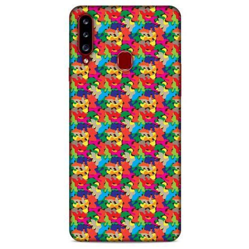 Kamuflaj 28 Samsung Galaxy A20s Kılıf Silikon Kapak