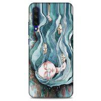 Xiaomi Mi A3 Kılıf Depresyon (45) Liquid Air Kılıf Bordo Gri