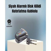 Motosiklet Ve Bisiklet İçin 6mm Pinli Alarmlı Disk Kilidi