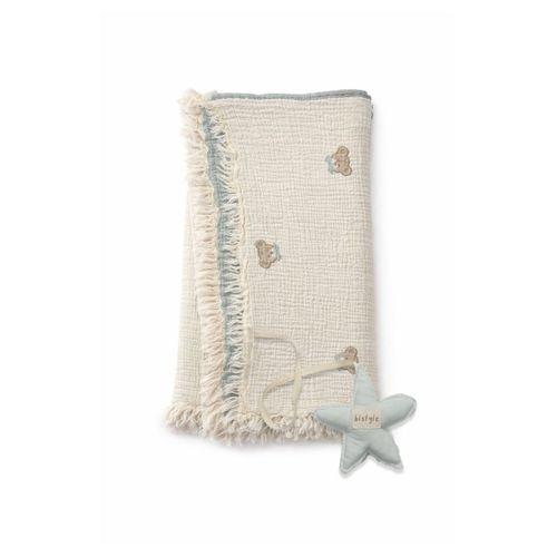 Bistyle Bistyle Müslin Battaniye Uyku Arkadaşli My Teddy 70157 85x85cm Mint