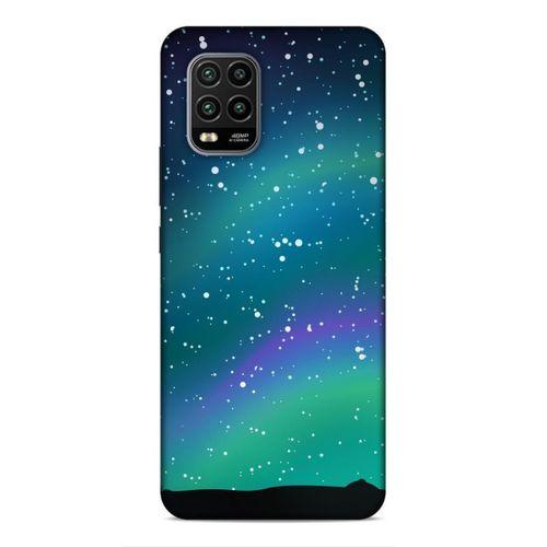 Xiaomi Mi 10 Lite Kılıf Kuzey İsiklari Arka Kapak Silikon Koruma Full Koruyucu