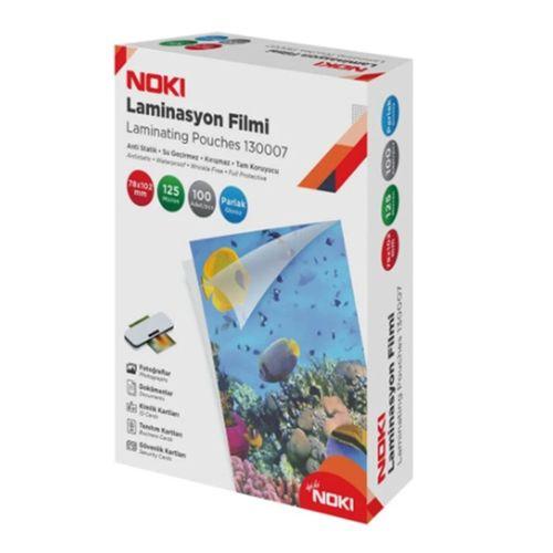 Noki Laminasyon Film 125Mic 78X102mm 7,80cmx10,20cm 100 lü Pvc Kimlik Tipi