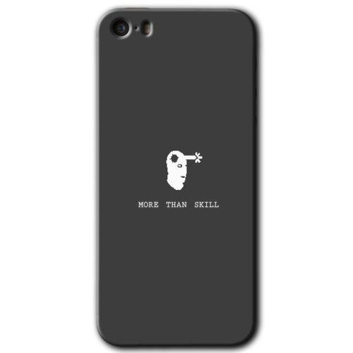 iPhone 5s Kılıf HD Desen Baskılı Arka Kapak + Mat Kobra Cam - Headshot