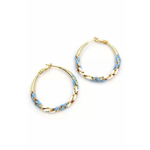 Mineli Halka Küpe - Mavi