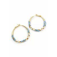 Mineli Halka Küpe - Mavi