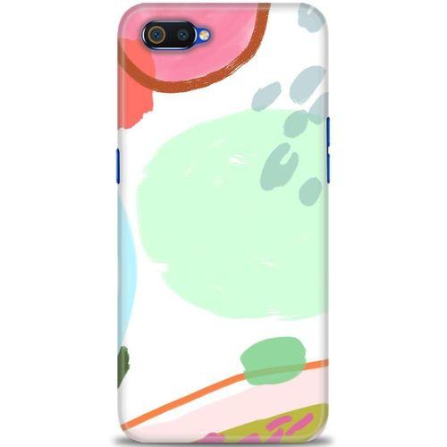 Realme C2 Kılıf HD Baskılı Kılıf - Benekli + Tam Ekran Koruyucu