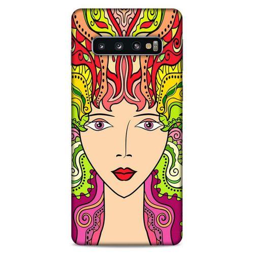 Lopard Samsung Galaxy S10 Uyumlu Kılıf Sürreal Yüzler ♀ (42) Rugged Armor Kılıf Desenli