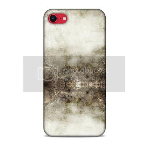 Paslı Renkler Beyaz Siyah Apple iPhone SE Kılıf