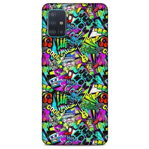 Graffitix (9) Desenli Silikon Kapak Samsung Galaxy A51 Kılıf