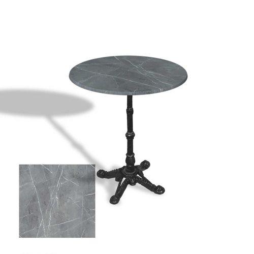 Dockers Çipa 1002 Döküm Ayak Yuvarlak Masa Çap 60cm - (Werzalit, Wermodin ve Allzalit Tabla) - Light Temperado