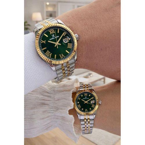 Daniel Klein Çift Sevgili Saati Çelik Bileklik Çelik Kordon 3 Atm Suya Dayanıklı Kol Saati VS.BLKT.0808