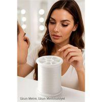 Profesyonel Kuaför Kaş Bıyık Alma İpi – Ekstra Sağlam 500 metre Beyaz