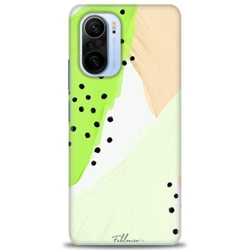 Xiaomi Redmi K40 Kılıf HD Baskılı Kılıf - Fıstık Yeşili + Tam Ekran Koruyucu