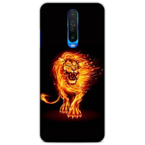 Lopard Xiaomi Redmi K30 Uyumlu Kılıf FireX (20) Koruyucu Kılıf Ateşli Aslan