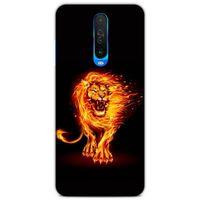 Lopard Xiaomi Redmi K30 Uyumlu Kılıf FireX (20) Koruyucu Kılıf Ateşli Aslan
