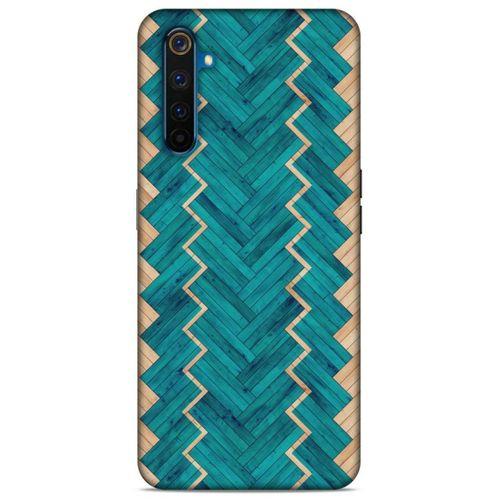 Lopard Oppo Realme 6 Uyumlu Kılıf Wood'X (36) Glitter Kılıf Desenli