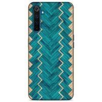 Lopard Oppo Realme 6 Uyumlu Kılıf Wood'X (36) Glitter Kılıf Desenli